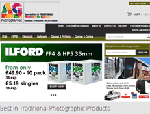 Tablet Screenshot of ag-photographic.co.uk